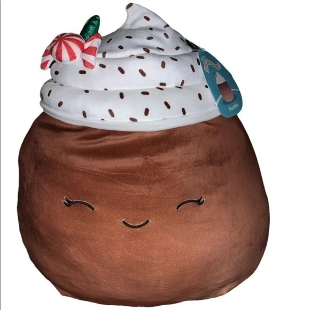 NWT Squishmallows Martha hot chocolate plush